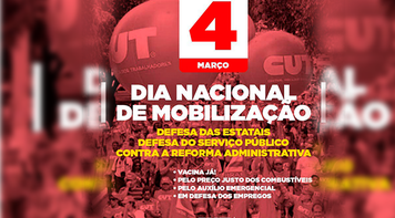 Ação Solidária marcará Dia de Mobilização em Defesa das Estatais e contra Reforma Administrativa nesta quinta 4