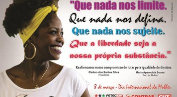 8 de março é dia de luta das mulheres contra a violência, por igualdade de direitos e pela democracia