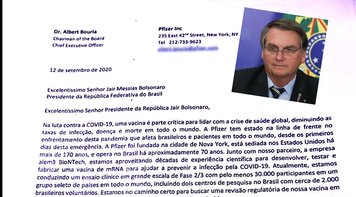 Carta da Pfizer confirma descaso de Bolsonaro com vacinação. CPI ouve empresa nesta quinta