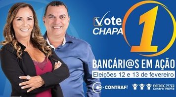 Sindicato apoia Chapa 1 na eleição da nova diretoria dos Bancários de Campo Grande