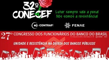 Começam os Congressos dos bancários do BB e da Caixa em São Paulo