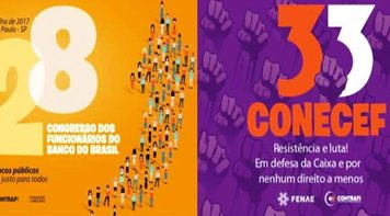 Começam em São Paulo os congressos nacionais dos bancários do BB e da Caixa 
