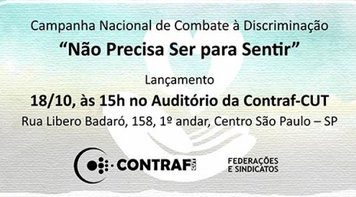 Contraf-CUT lança Campanha Nacional de Combate à Discriminação nesta quarta 18