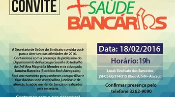 Debate dia 18 marca início das atividades de 2016 da Secretaria de Saúde