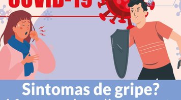 Sintomas de gripe? Afaste-se imediatamente