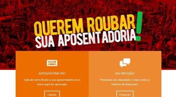 CUT lança site ‘Reaja Agora’ contra a reforma da Previdência de Bolsonaro 