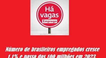 Brasil alcança recorde de 100 milhões de trabalhadores empregados, diz IBGE
