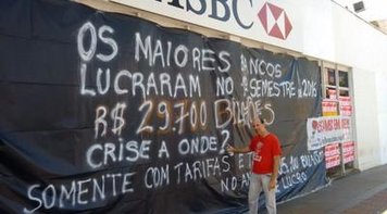 HSBC/Bradesco manda tirar cartazes de agência e revolta trabalhadores