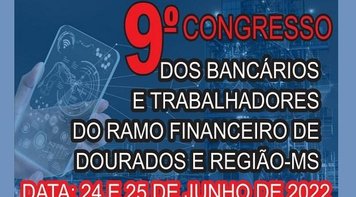 Inscrição de delegados ao 9º Congresso dos Bancários termina hoje