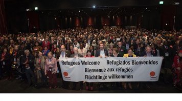 Delegação da CUT, junto com sindicalistas de 163 países, faz ato de apoio a trabalhadores refugiados de todo o mundo