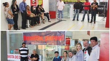 Santander continua fechado em Rondônia em protesto contra demissões