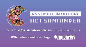 Assembleia virtual do ACT Santander é nesta quinta 22