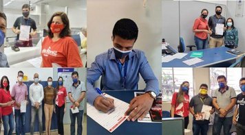 8 meses de retomada da Caravana Bancária: Mais de 40 municípios visitados e cerca de 230 novos sindicalizados