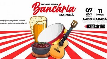 Participe da Roda de Samba Bancária em Marabá neste sábado (7) 