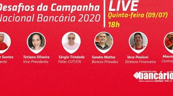 Desafios da Campanha Nacional em pauta na Live dessa quinta 9