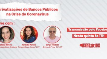 Privatizações na crise do cornavírus é o tema da live desta quinta 21 do Sindicato do Pará