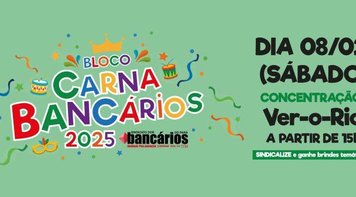 8 de fevereiro: O bloco de carnaval mais querido da categoria já tem data. Vem pro CarnaBancários 2025!