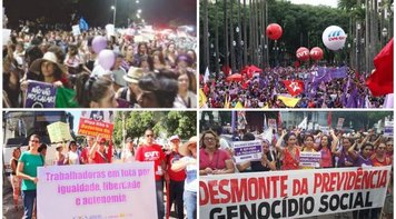 No Dia Internacional, mulheres ocupam ruas do Brasil e denunciam ataques do governo golpista
