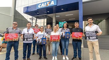Empregados da Caixa de Campo Grande e região se mobilizam em defesa do Saúde Caixa