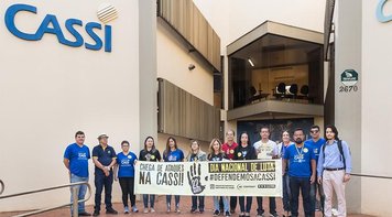 Bancários MS participam de mobilização em defesa da Cassi
