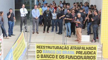 Funcionários do BB em Rondônia protestam contra reestruturação do banco