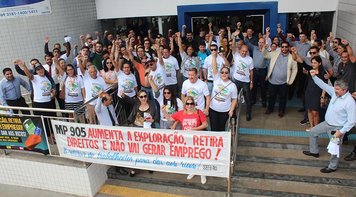 Bancários de Rondônia param dezenas de agências no Dia Nacional de Luta contra a MP 905