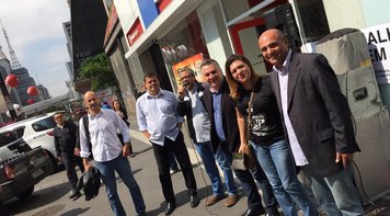 Fetec-CUT/CN participa de ato em defesa da democracia e do emprego