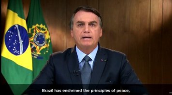 Bolsonaro mente em discurso na ONU e fala em mil dólares de auxílio-emergencial