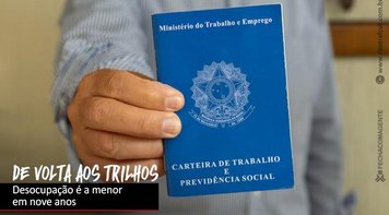 Índice de desemprego no Brasil cai a 7,4% no último trimestre de 2023