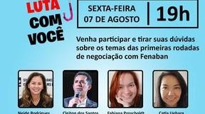 Assista: Live debate 1ª semana de negociação com os bancos