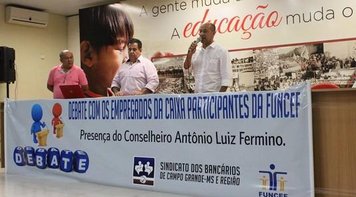 Empregados da CAIXA do MS participam de debate sobre a FUNCEF