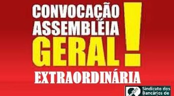 Sindicato convoca a categoria para assembleia geral extraordinária