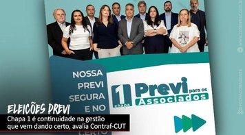 Eleição na Previ começa dia 12 de abril. Fetec-CUT/CN apoia Chapa 1 “Previ para os associados”