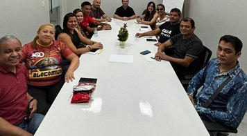 Fetec-CUT/CN participa de reunião com direção do Sintraf-AP e prestigia 2ª Corrida dos Bancários 