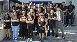 Na greve de Rondônia, empregados usam preto para protestar contra postura da Caixa