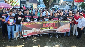 Bancários de Rondônia tomaram as ruas em greve geral contra a reforma da previdência