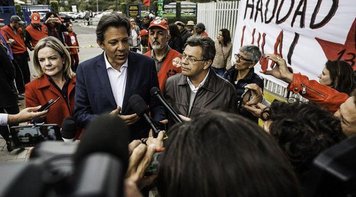 Haddad diz que Lula está satisfeito com pesquisas e pediu reforço nas ruas