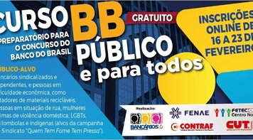 Com apoio da Fetec-CUT/CN, movimento sindical oferece cursinho gratuito para o concurso do BB