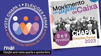 Eleição na Fenae começa nesta quarta-feira 8 e vai até a quinta