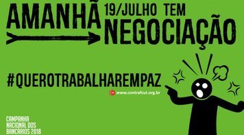 Bancários querem trabalhar em paz