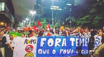 Manifestantes protestaram contra o golpe de Temer em diversas capitais