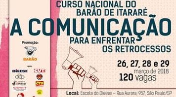 Barão de Itararé promove curso para combater retrocesso via comunicação