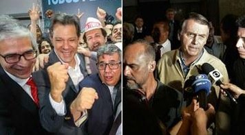 Nova pesquisa CUT/Vox Populi traz Bolsonaro com 53% e Haddad com 47%