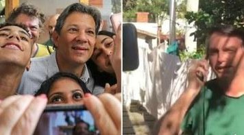 Pesquisa CNT/MDA mostra Bolsonaro com 57% e Haddad com 43%