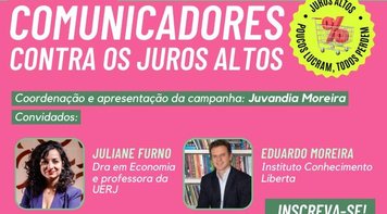 CUT e movimentos promovem nesta segunda 19 aula online sobre impactos dos juros altos