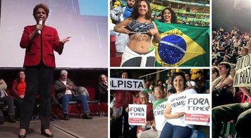 "Não surpreende que tenham prendido quem pede o Fora Temer", diz Dilma