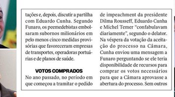 Temer e Cunha compraram votos de deputados no golpe de 2016, diz Funaro