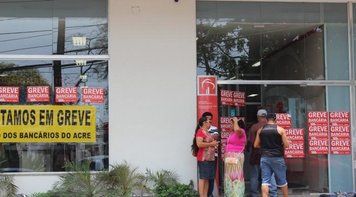 No Acre, clientes apoiam a greve nacional dos bancários