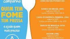 “Quem tem fome tem pressa” entrega 30 cestas básicas de alimentos na oficina Som de Papel e no Movimento Mercado Sul Vive