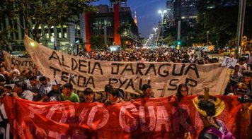 Indígenas enfrentam Temer em São Paulo em defesa de terra Guarani 